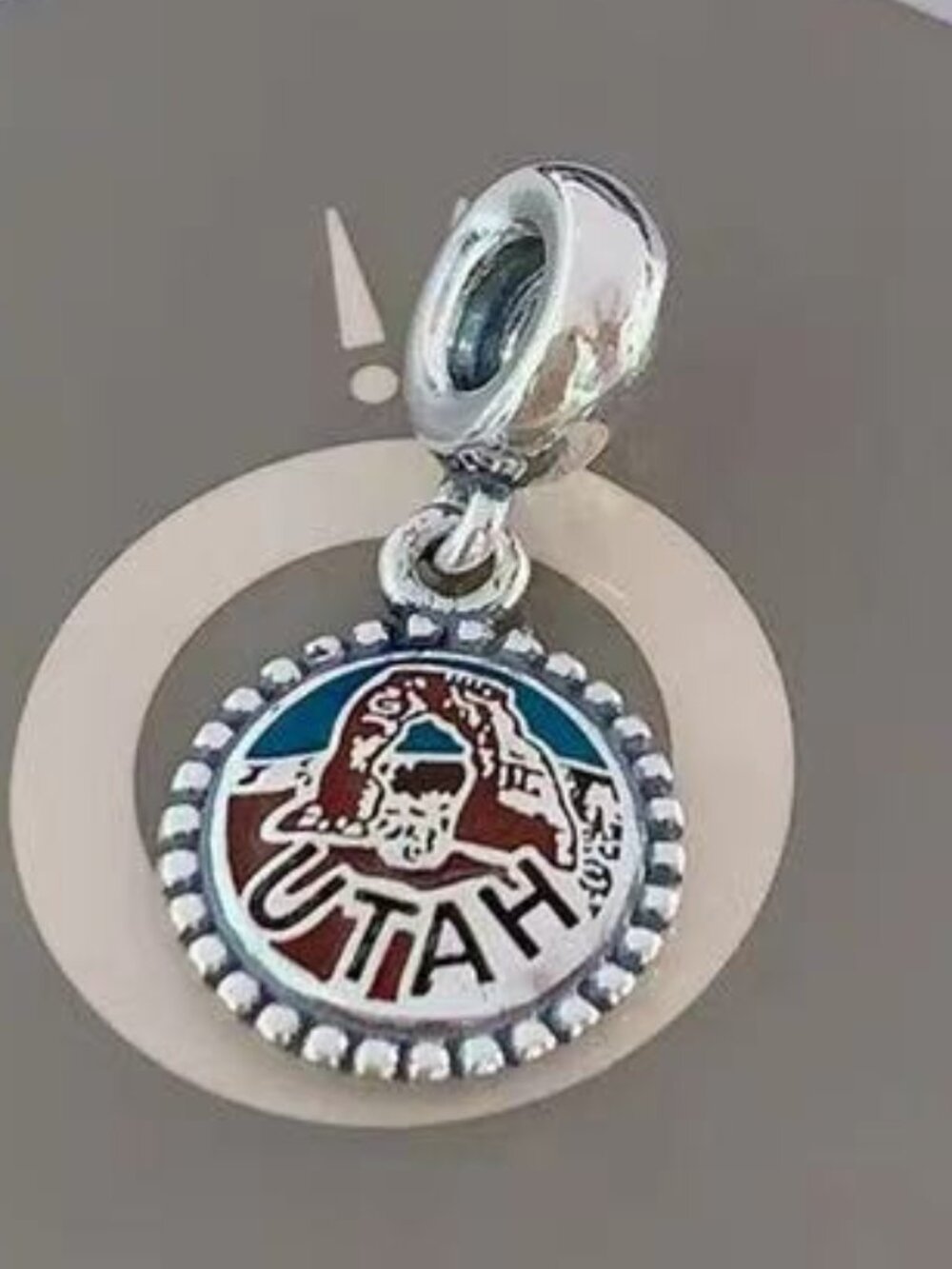 Pandora Utah Exclusive Dangle Charm S925 Sterling Silver Jewelry with box